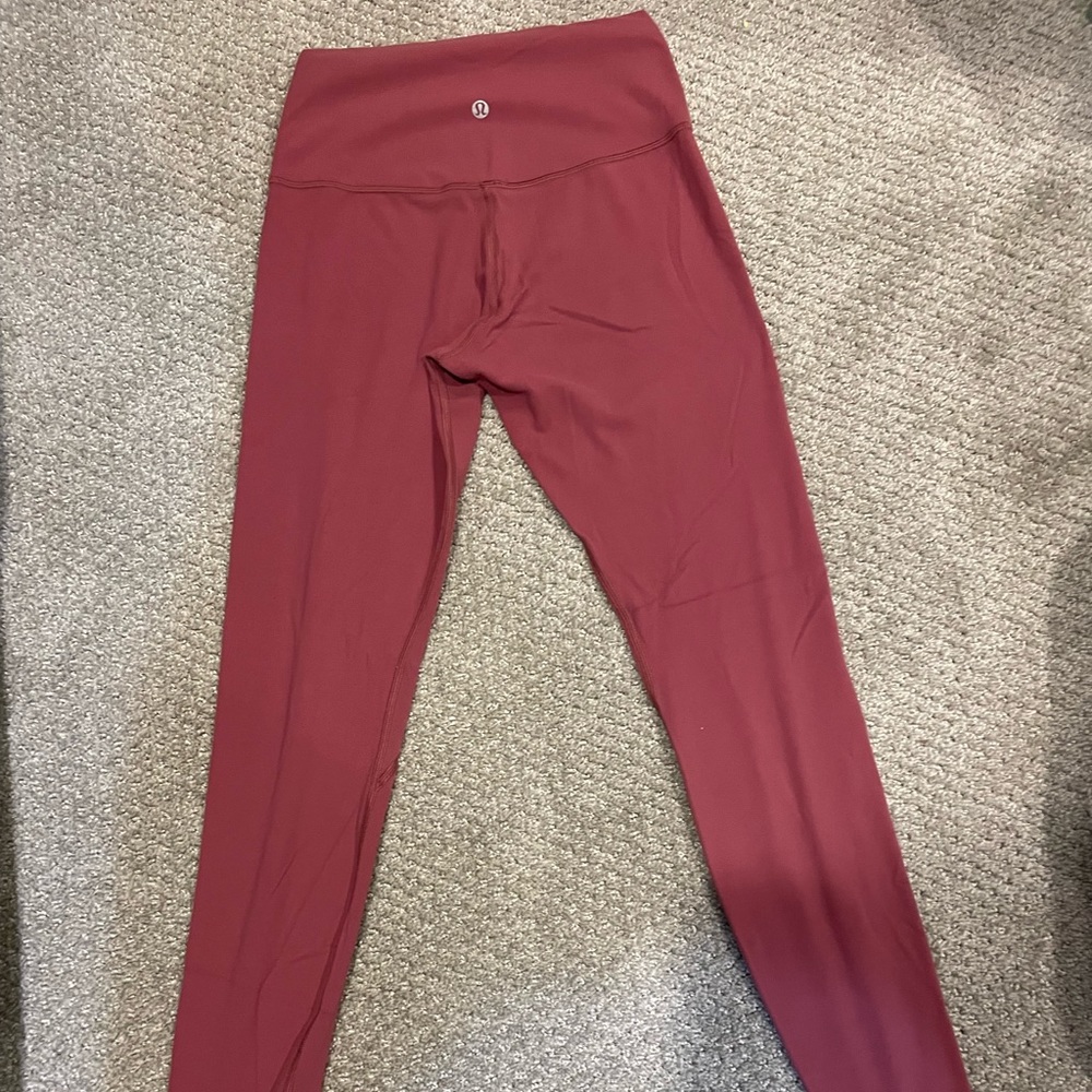 Lululemon High Rise Align leggings 28” color- spiced chai Size 6